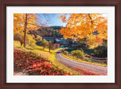 Framed Sleepy Hollow Ranch, Vermont Print