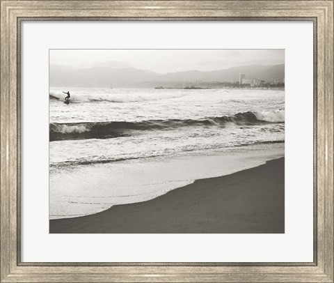 Framed BW Surfer No. 1 Print