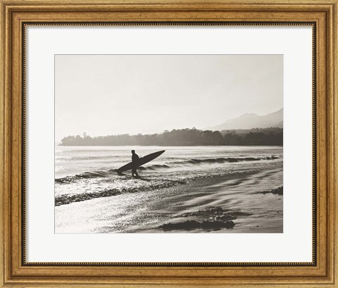 Framed BW Surfer No. 3 Print