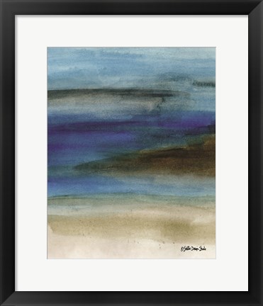 Framed Coastal Abstraction 1 Print