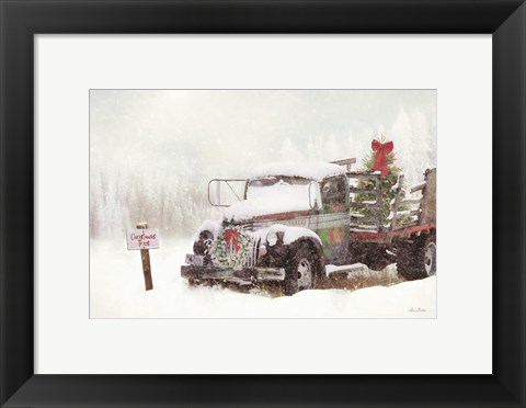 Framed Wyoming Tree Farm Print