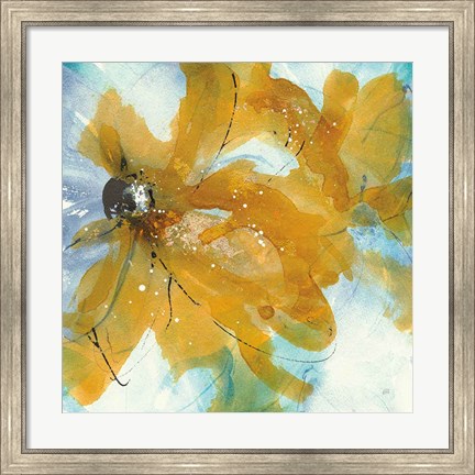 Framed Amber Blue II Print