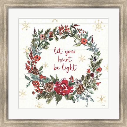 Framed Lighthearted Holiday IV Print