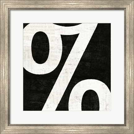 Framed Punctuated Black Square IV Print