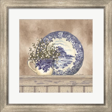 Framed Farmhouse Blues II Print