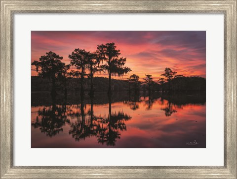 Framed Swamp on Fire Print