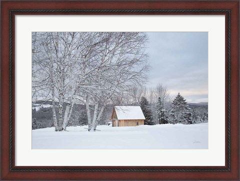 Framed Barn with a View Print