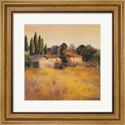 Framed Cerrito di Spoleto Crop Print