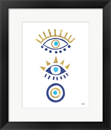 Framed Evil Eye I Print