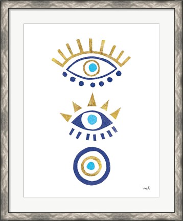 Framed Evil Eye I Print