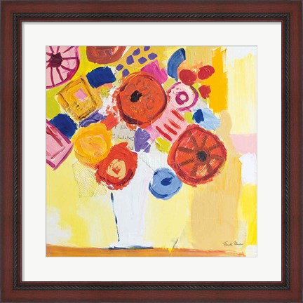 Framed Floral Collage Print