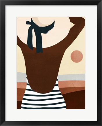 Framed Sunseeker Bathers I Print