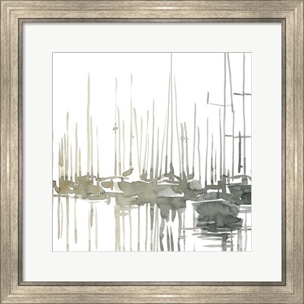 Framed Early Morning Wharf I Print