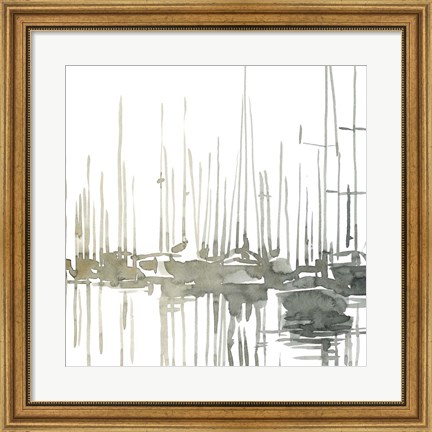 Framed Early Morning Wharf I Print