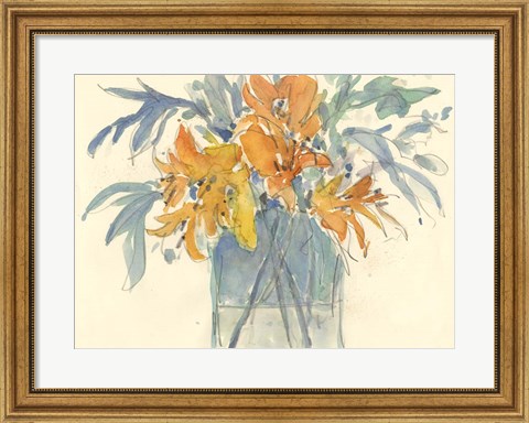 Framed Day Lily Moment II Print