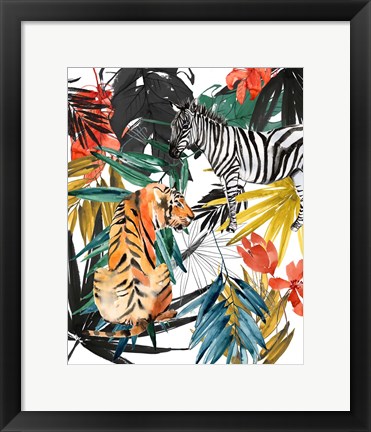 Framed Jungle Life II Print