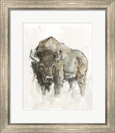 Framed American Buffalo II Print