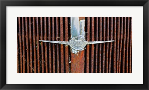 Framed Car Graveyard I Print