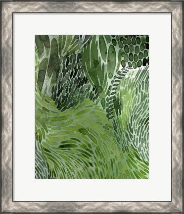 Framed Upright Greenery I Print