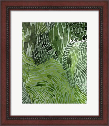 Framed Upright Greenery I Print