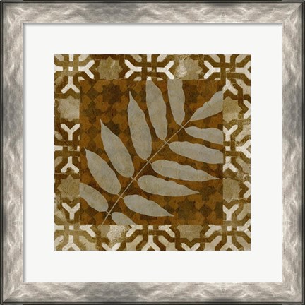 Framed Shades of Brown I Print