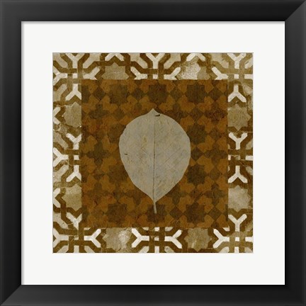 Framed Shades of Brown III Print