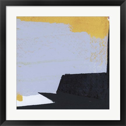Framed Black &amp; Yellow II Print