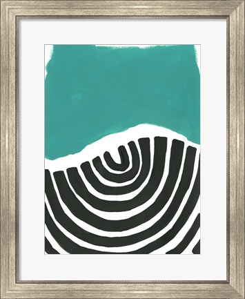 Framed Color Block Maze VII Print