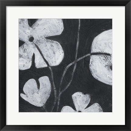 Framed Monochrome Meadow II Print