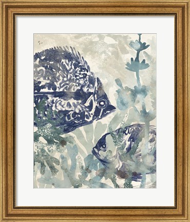 Framed Seafloor Fresco II Print