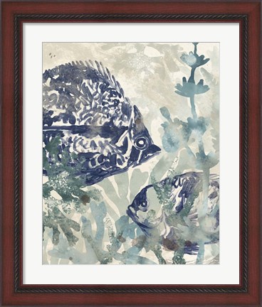 Framed Seafloor Fresco II Print