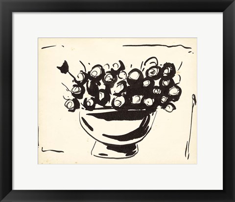 Framed Sunshine Daisy I Print