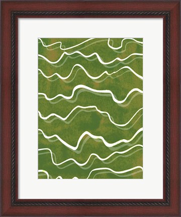 Framed Lemongrass Mountain II Print