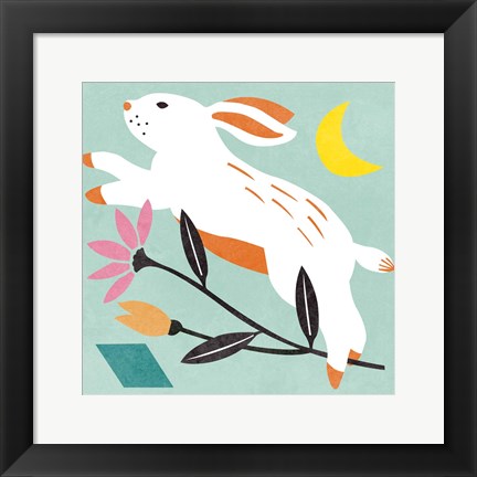 Framed Easter Bunnies IV Print