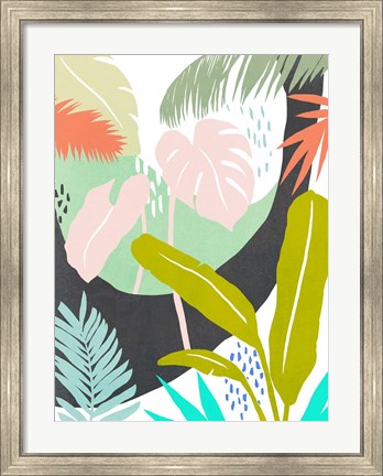 Framed Jazzy Jungle II Print