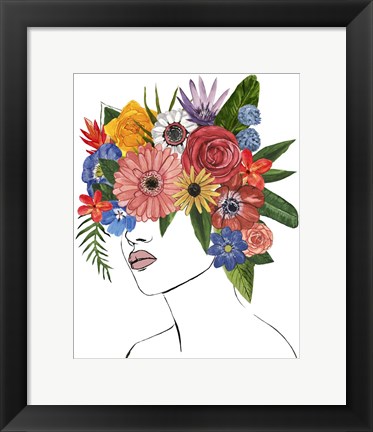 Framed Flower Lady II Print