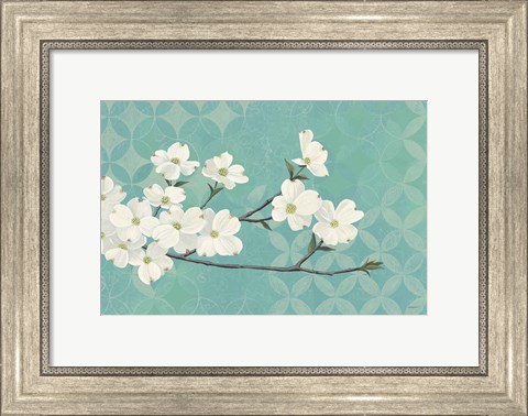 Framed Dogwood Blossoms Print