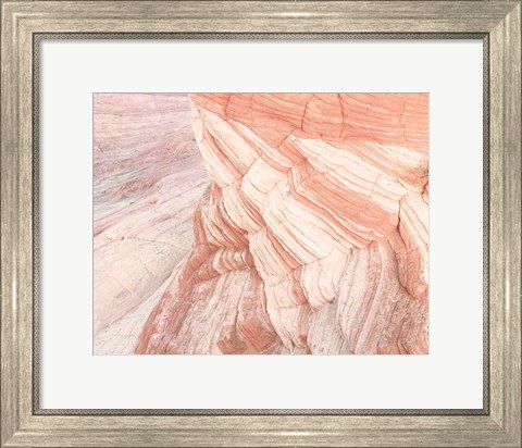 Framed Coyote Buttes VII Blush Orange Crop Print