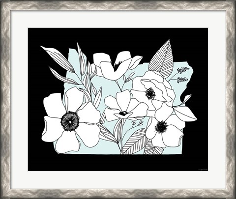 Framed Oregon Flowers Print