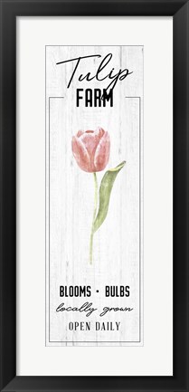 Framed Tulip Farm Print