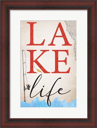 Framed Lake Life Print