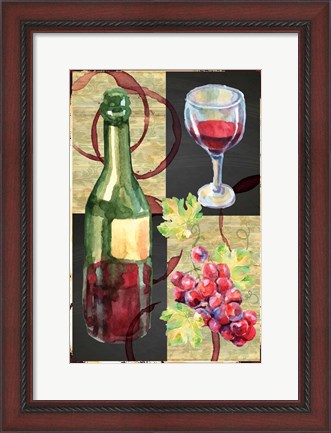 Framed Kitchen Wine Print