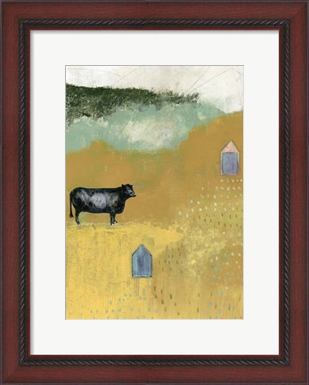 Framed Bull Print