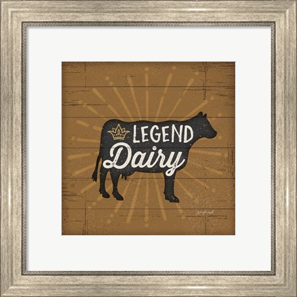 Framed Legend Dairy Print