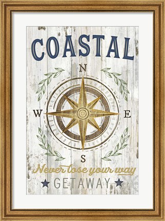 Framed Coastal Getaway Print