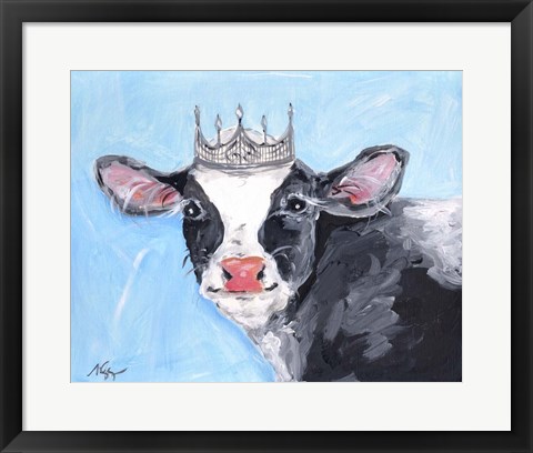 Framed Queen Cow Print