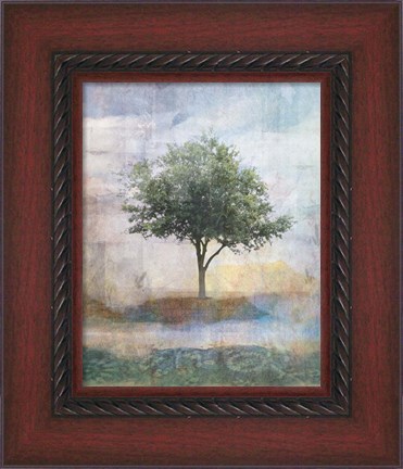 Framed Tree Collage I Print