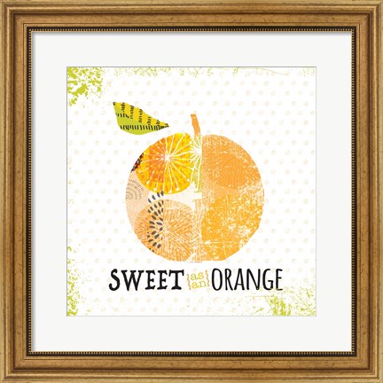 Framed Sweet as Orange Print