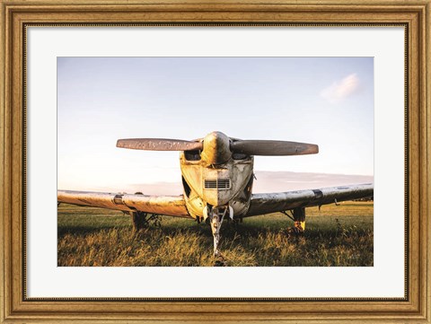 Framed Last Flight I  Hold Print