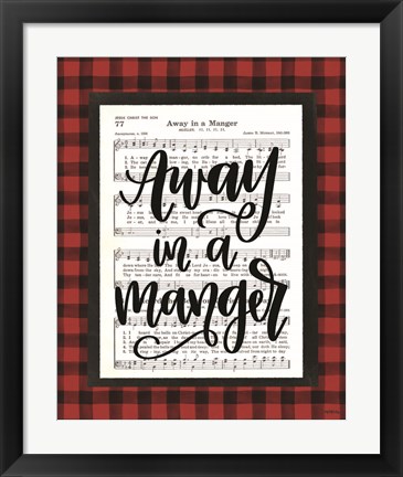 Framed Away in a Manger Print